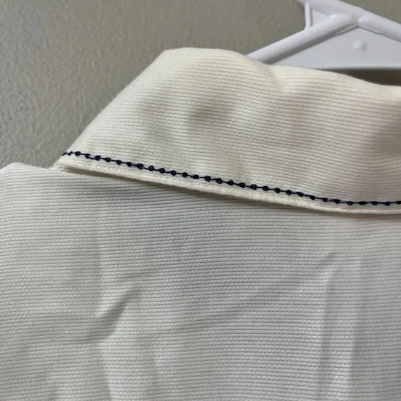 Vtg 80s Jantzen Womens White Button Up Shirt Size XL Embroidered Floral Cottage - Picture 9 of 10